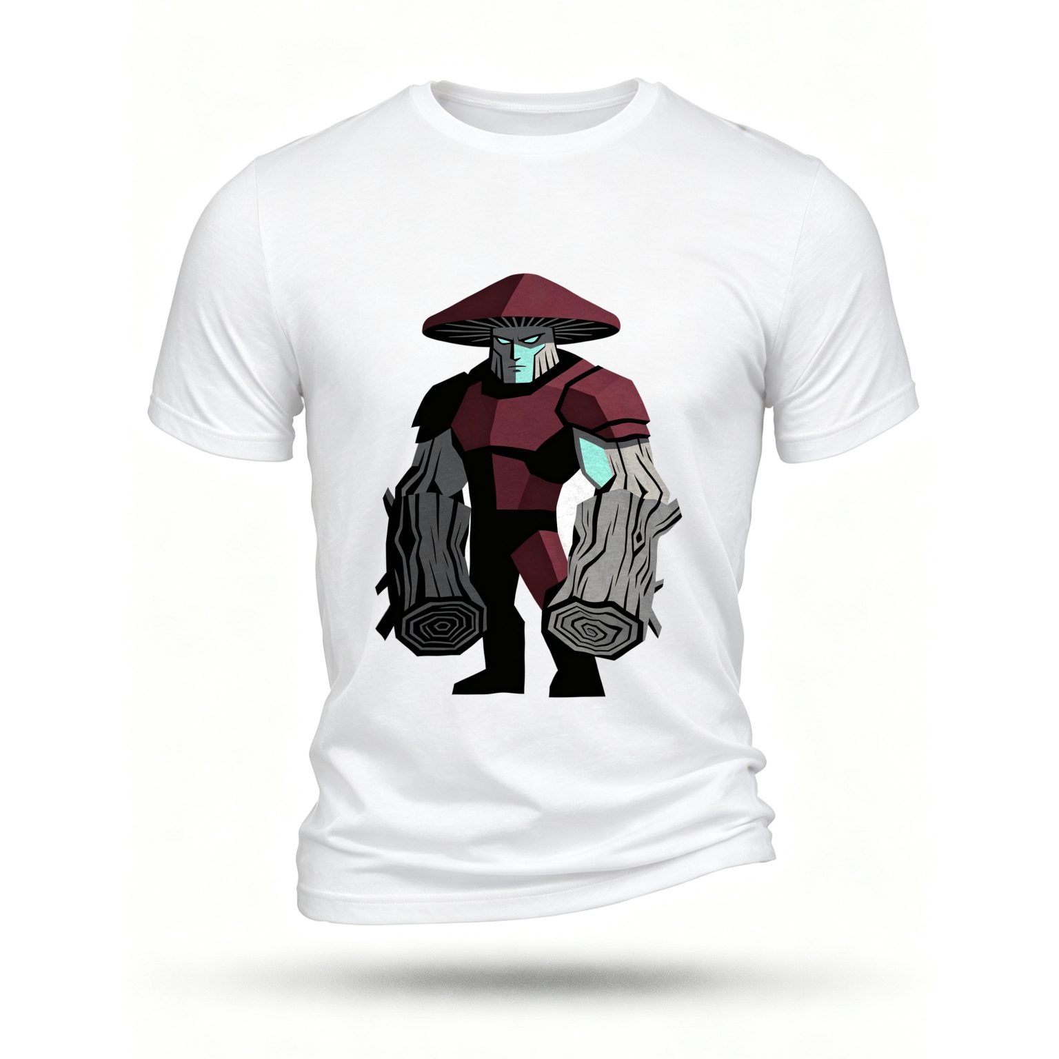 White T-shirt, front print