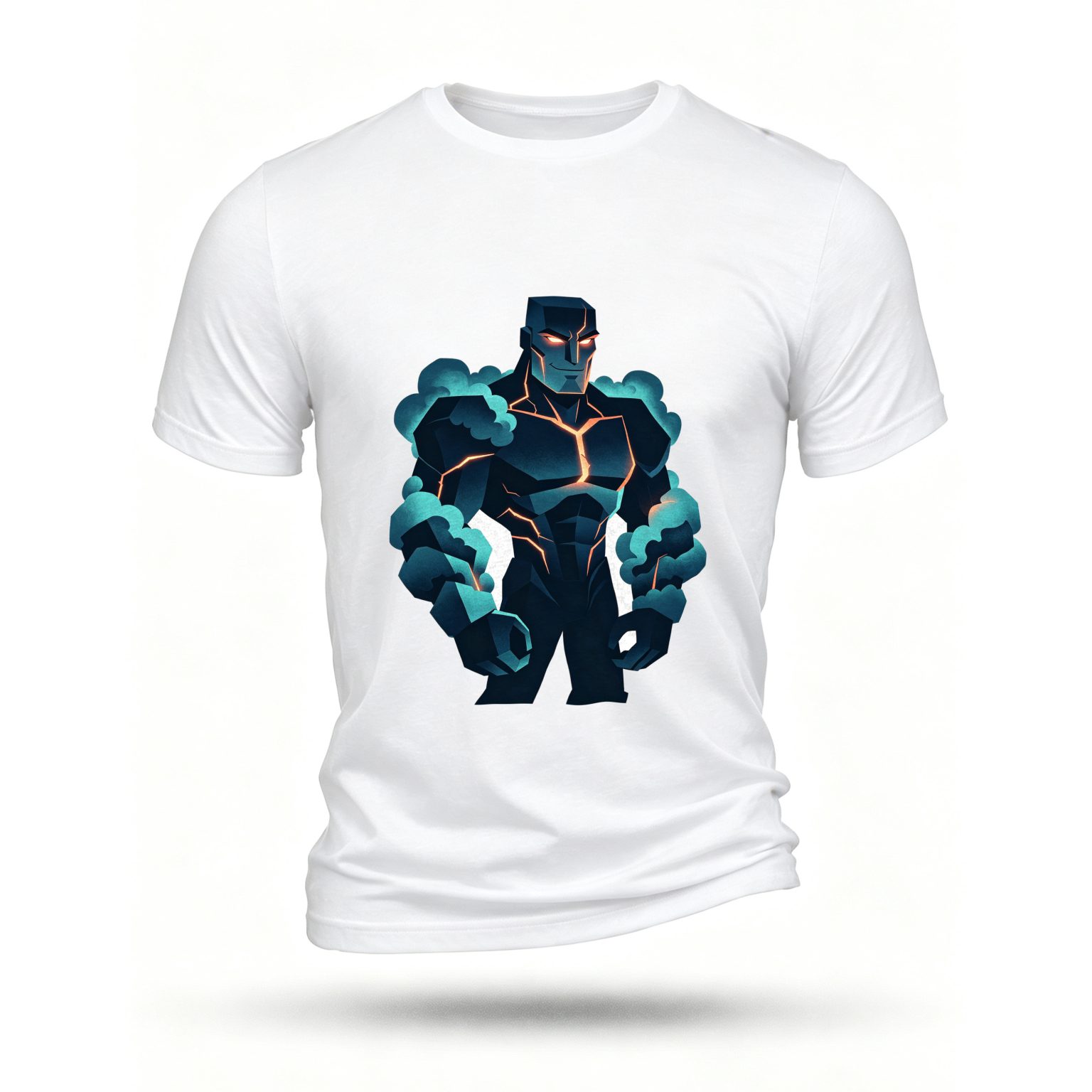 White T-shirt, front print