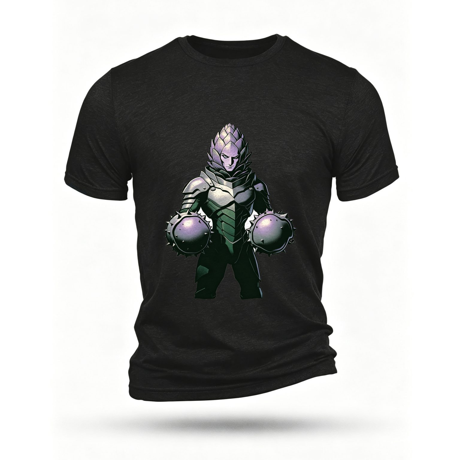 Black T-shirt, front print