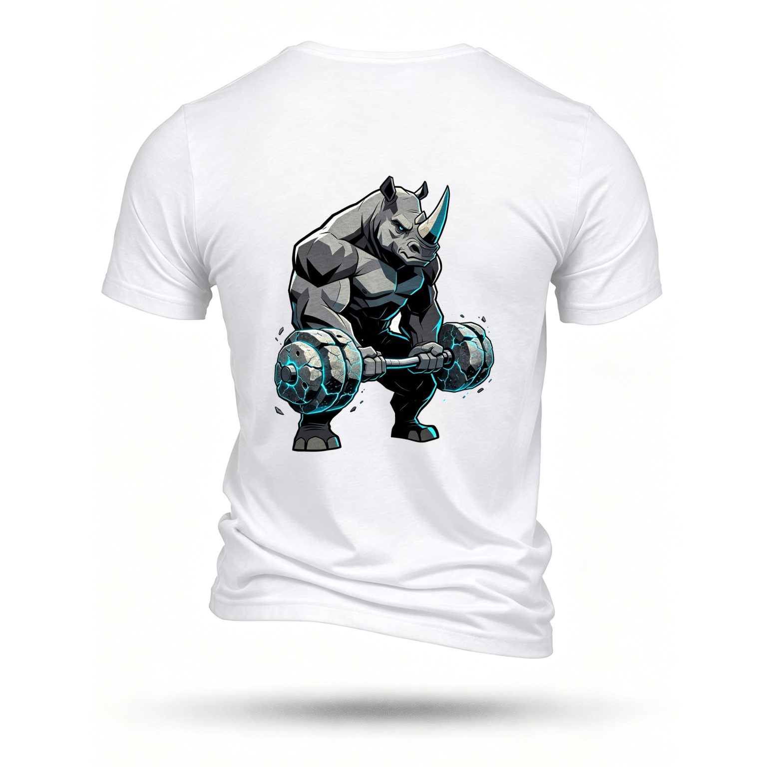White T-shirt, back print