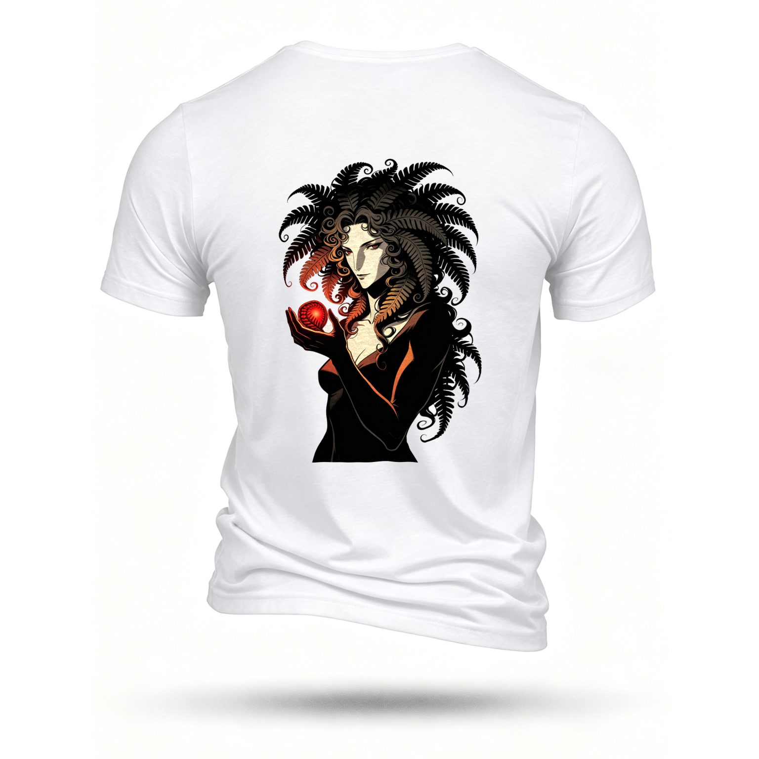 White T-shirt, back print
