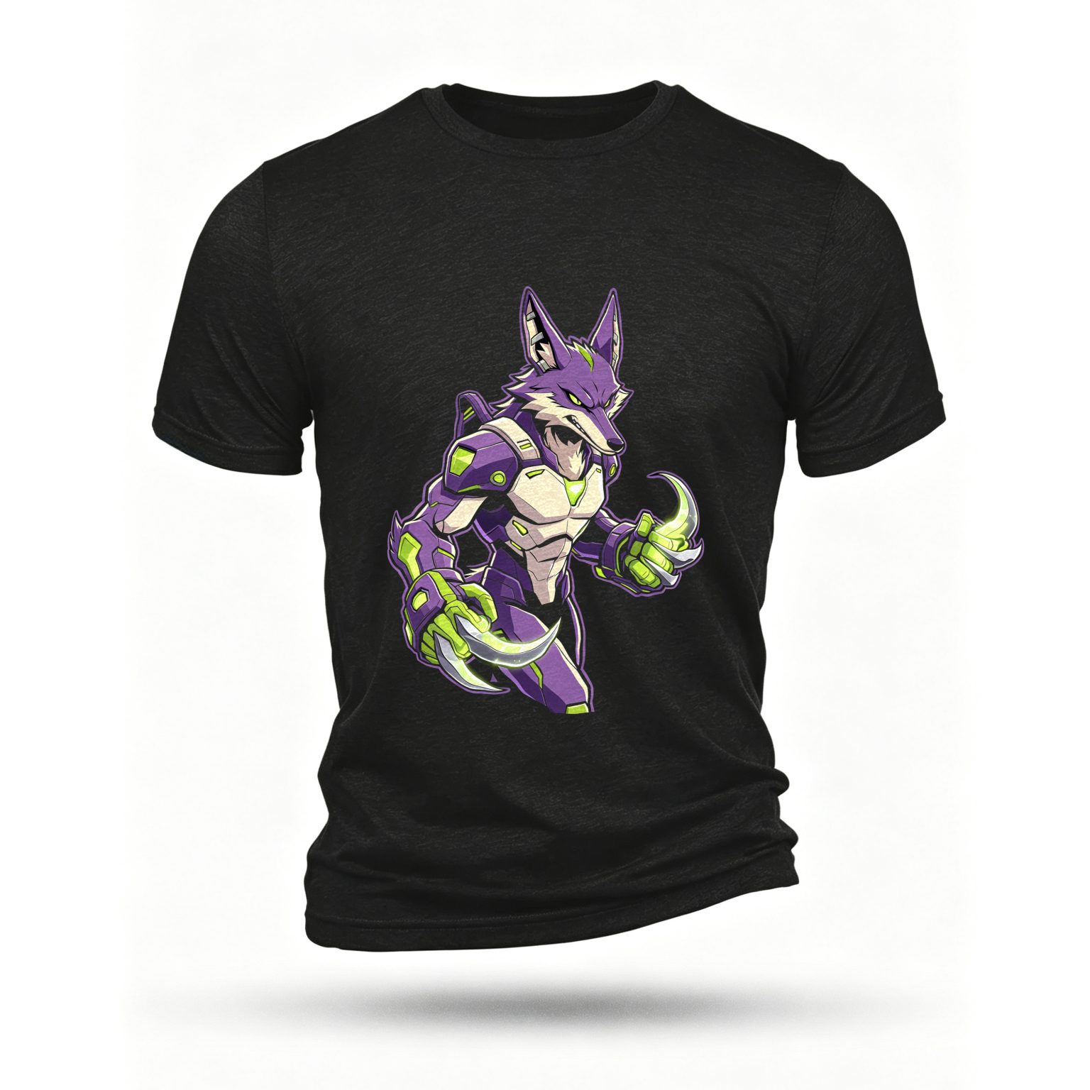 Black T-shirt, front print