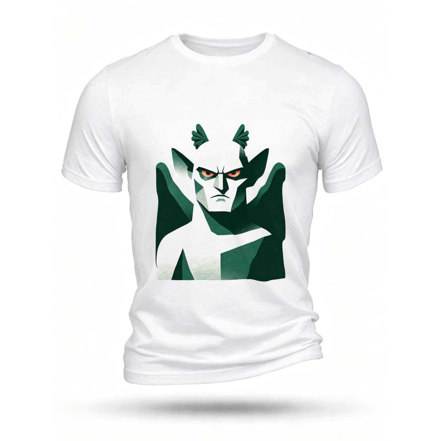 White T-shirt, front print