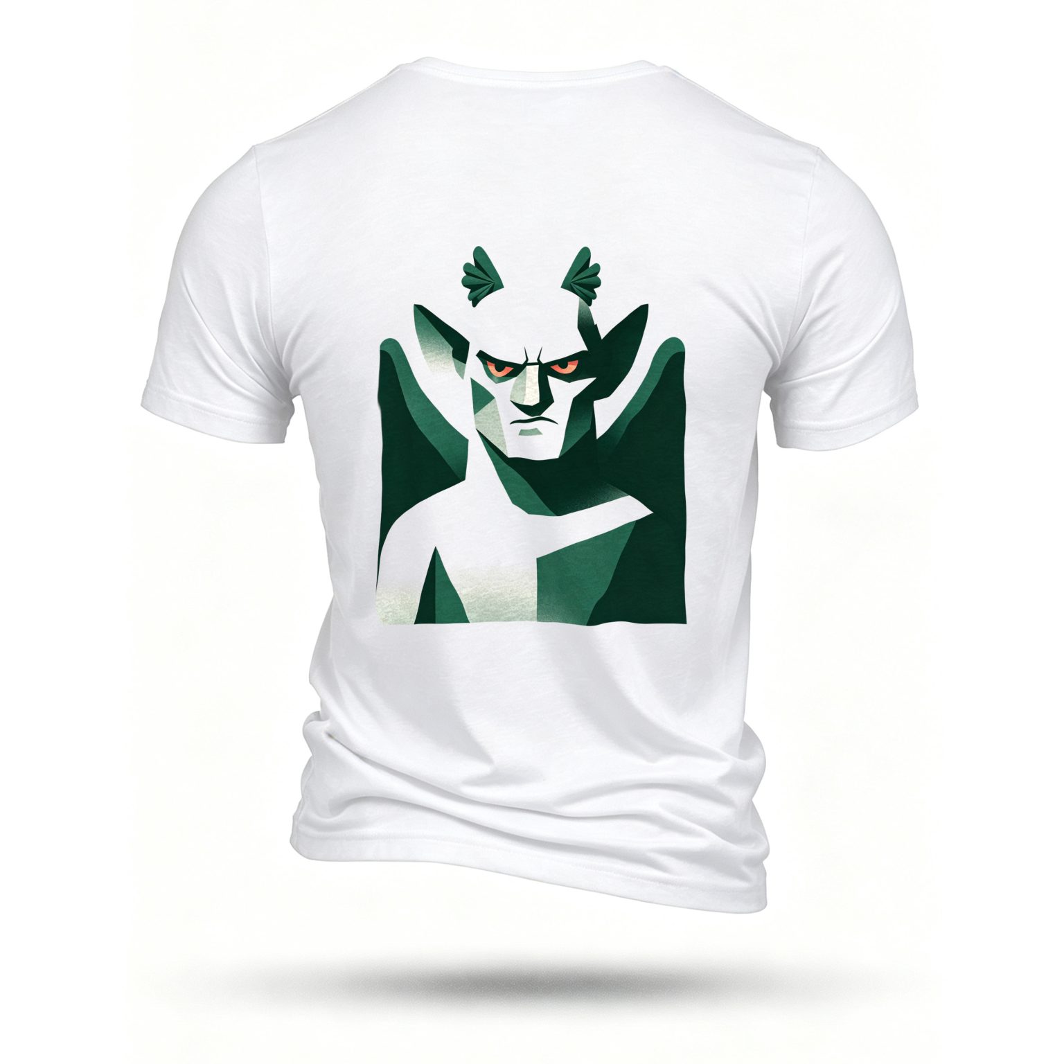 White T-shirt, back print