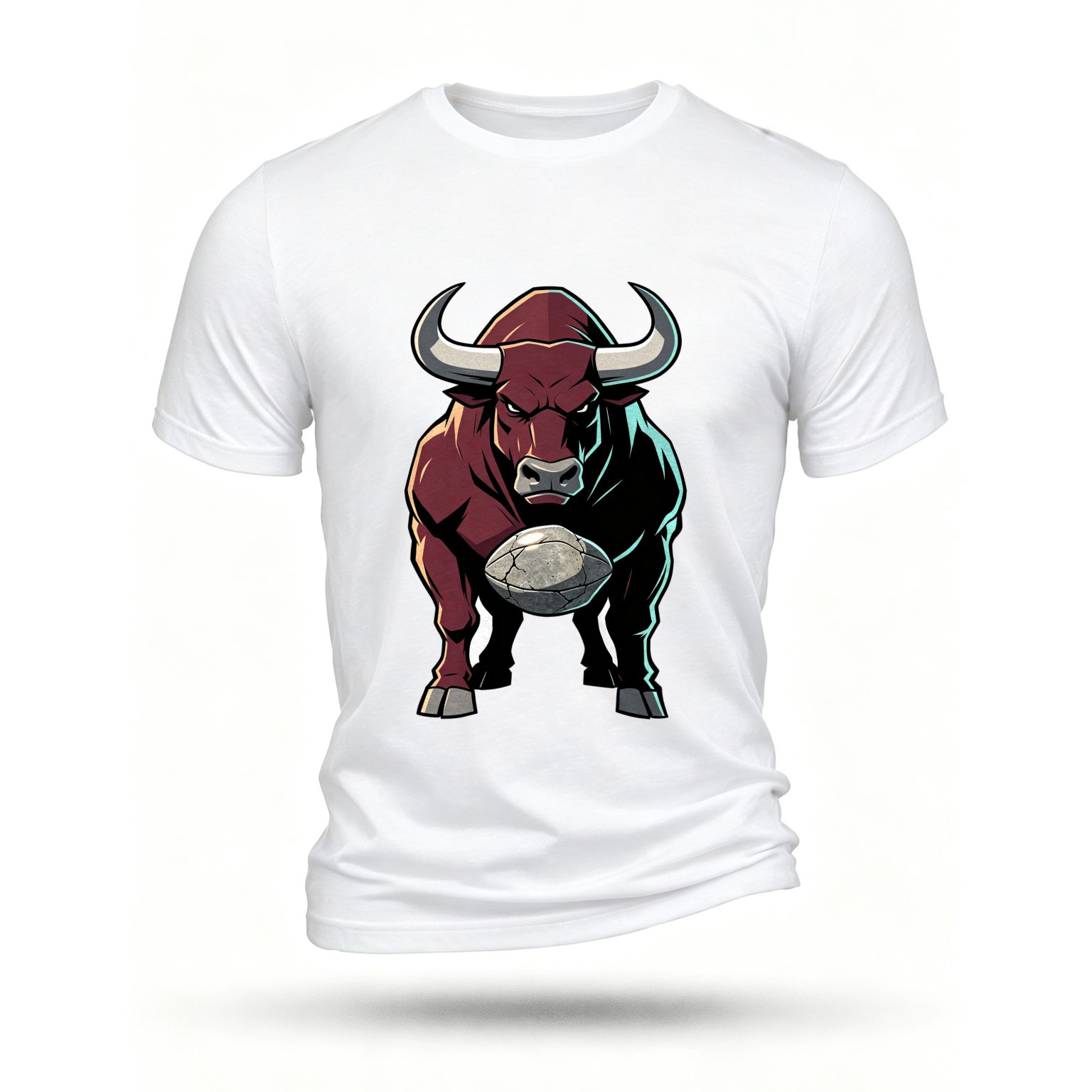 White T-shirt, front print