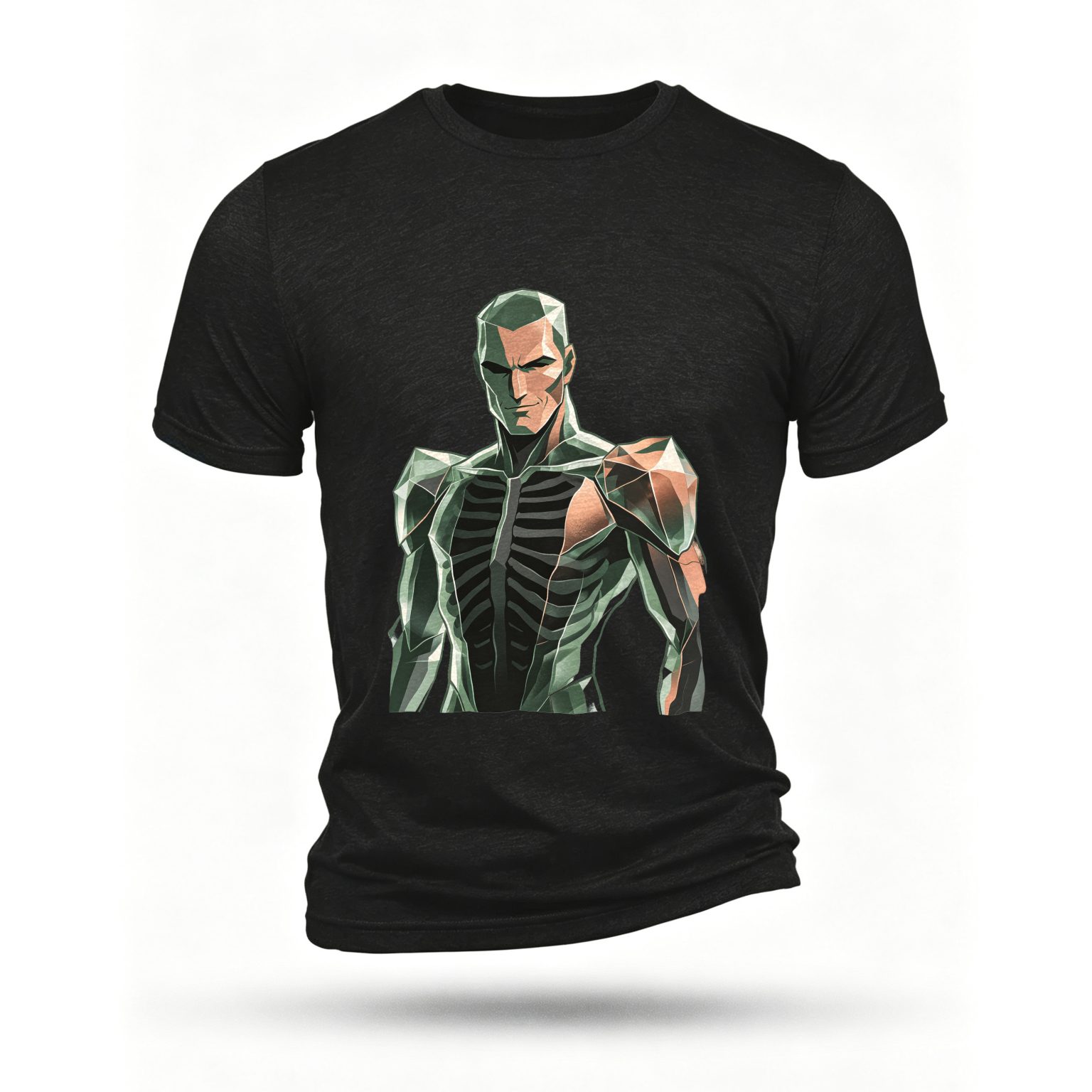 Black T-shirt, front print