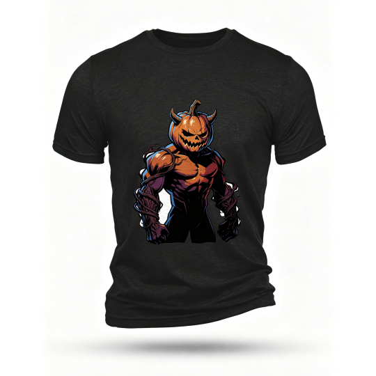 Black T-shirt, front print