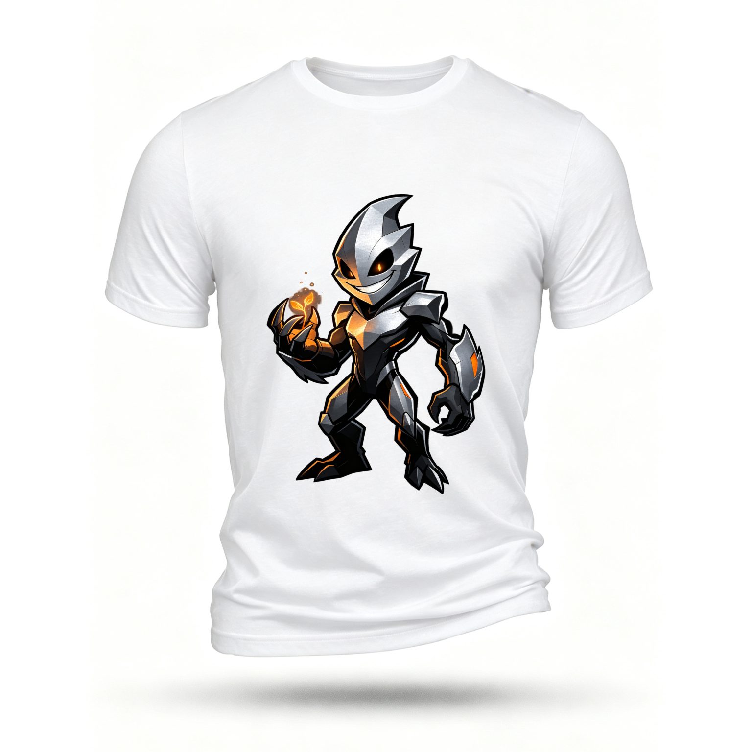 White T-shirt, front print