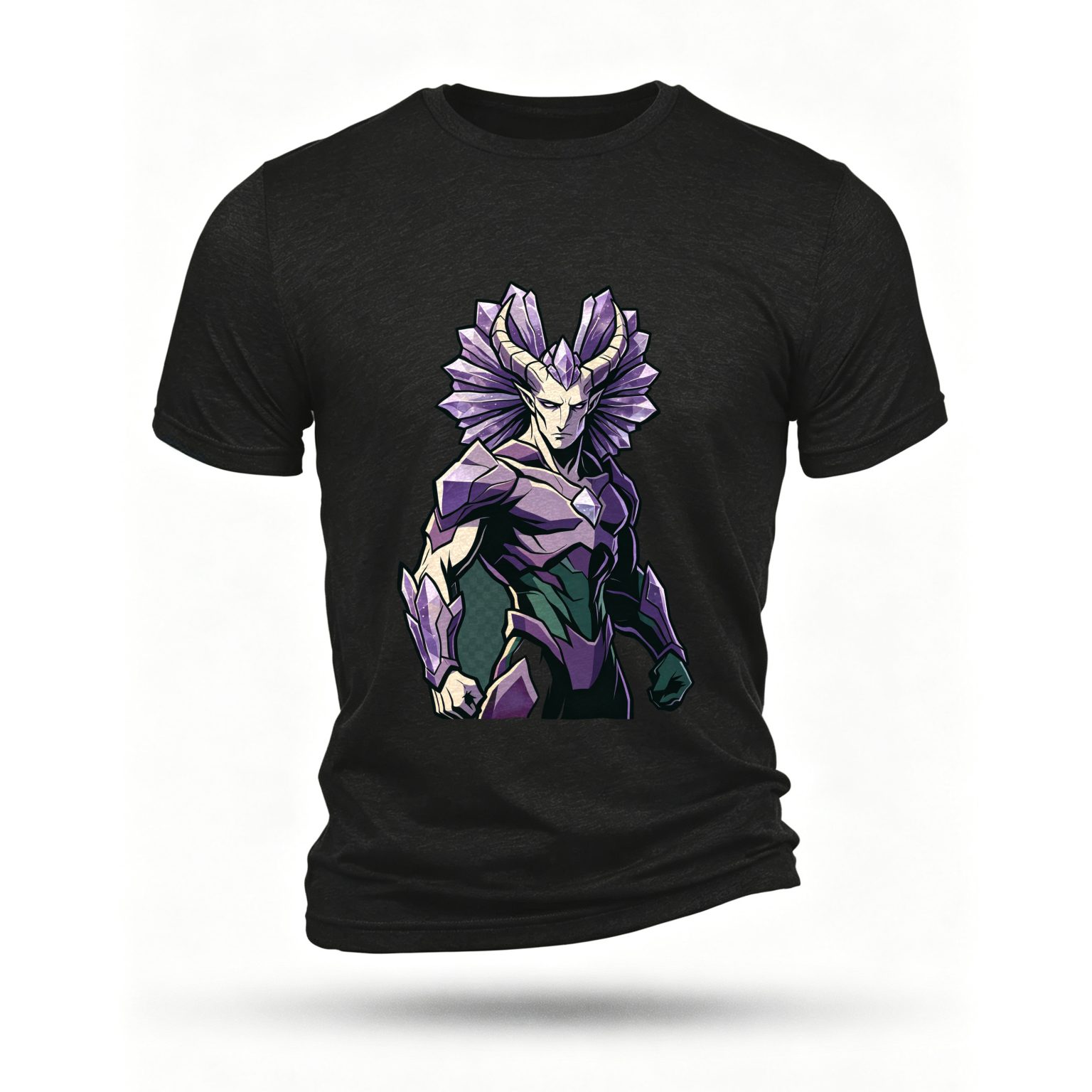 Black T-shirt, front print