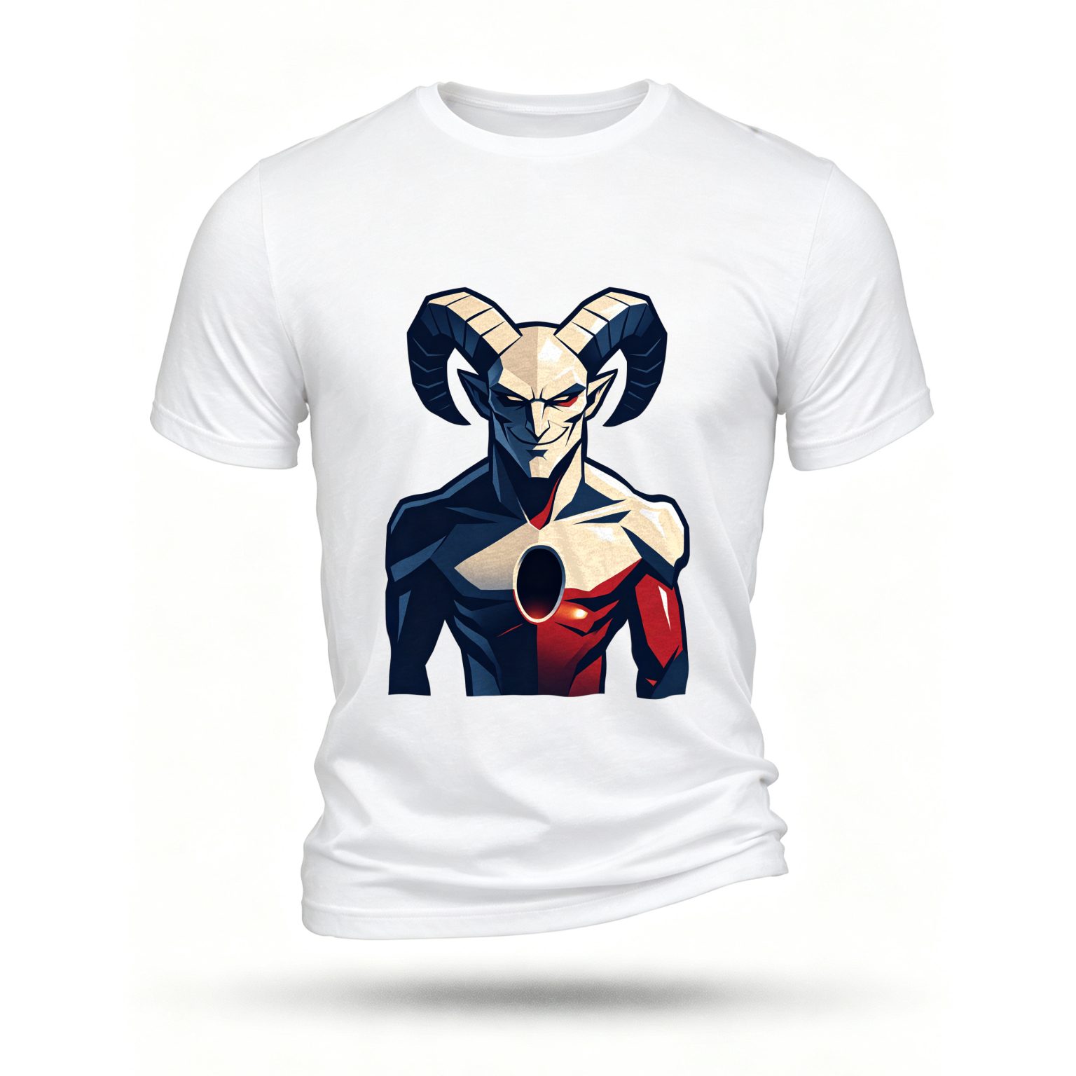 White T-shirt, front print