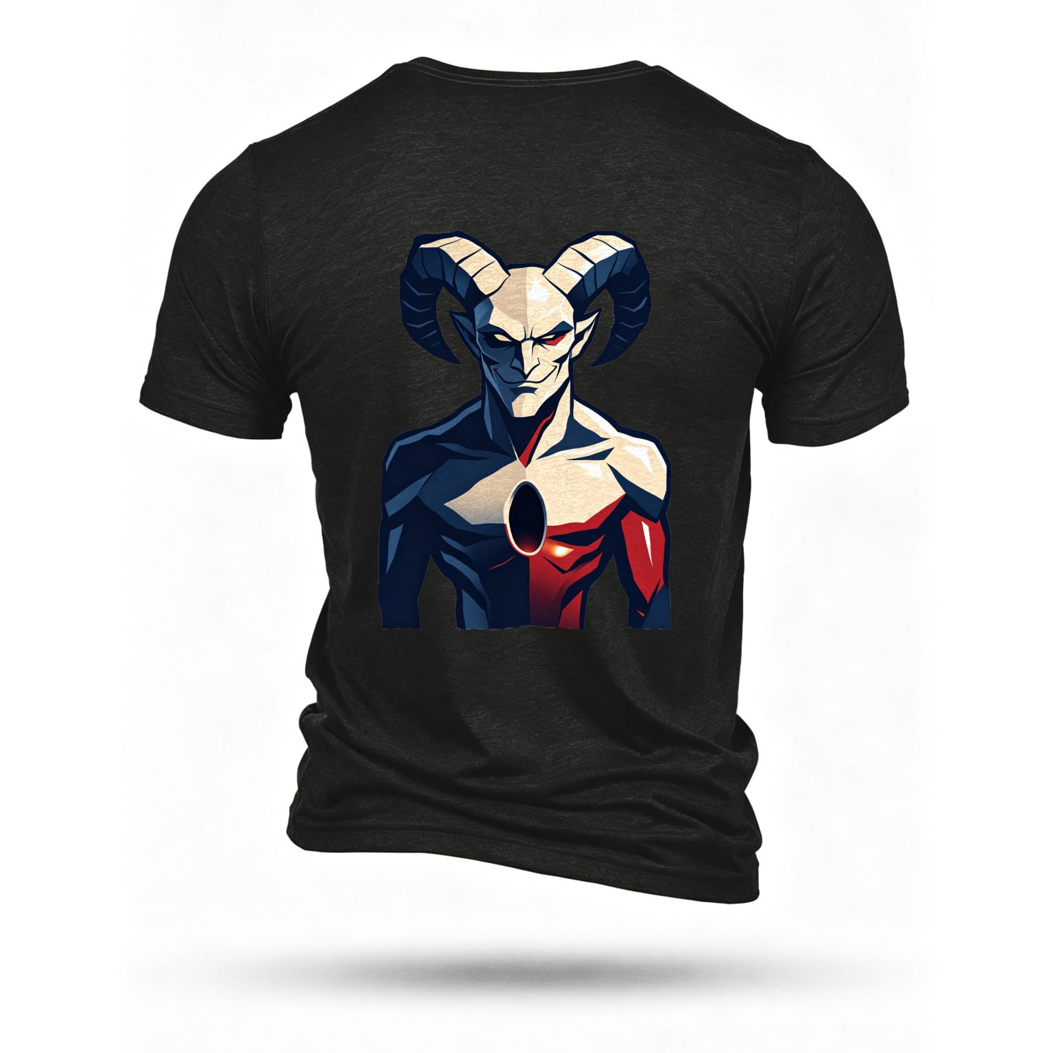 Black T-shirt, back print