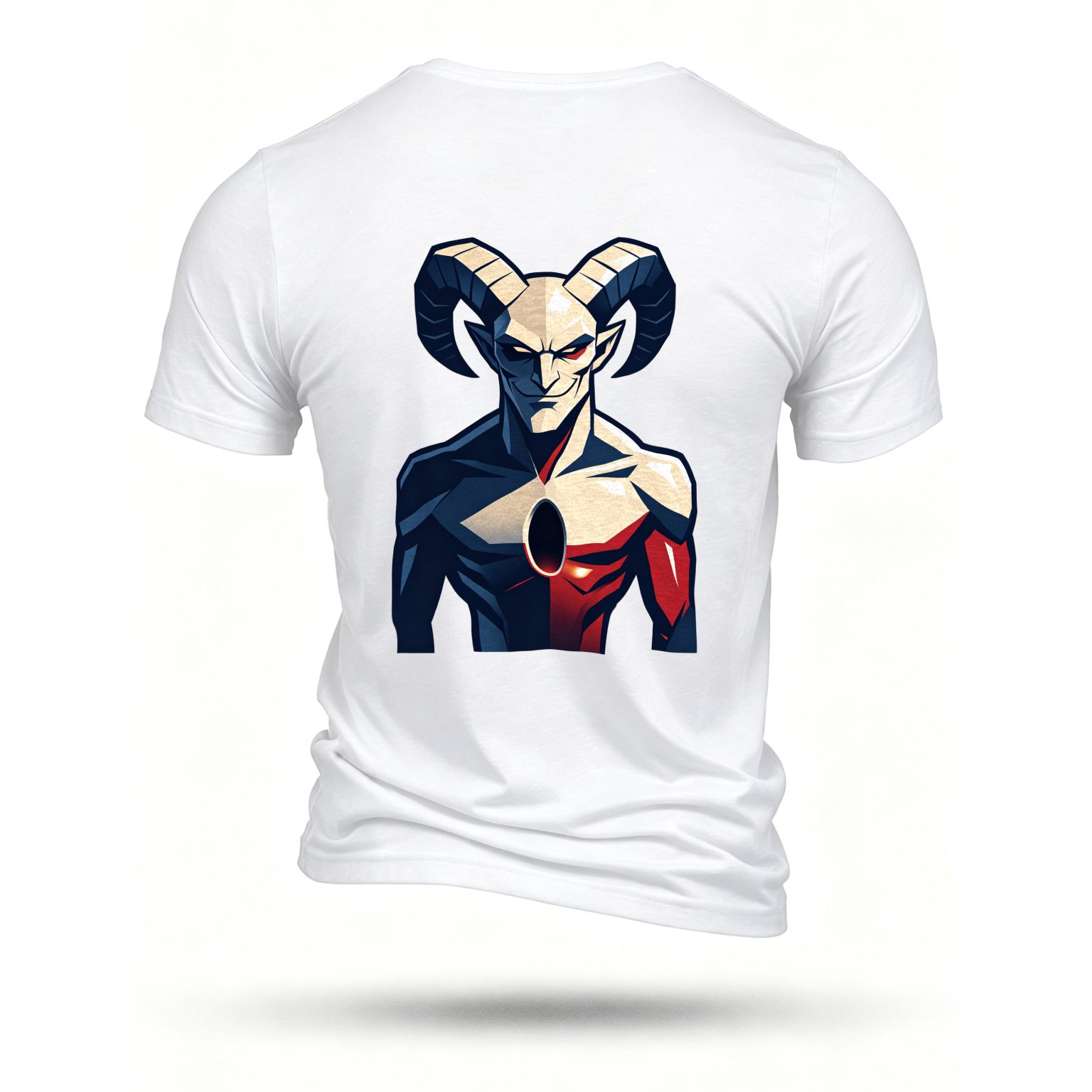White T-shirt, back print