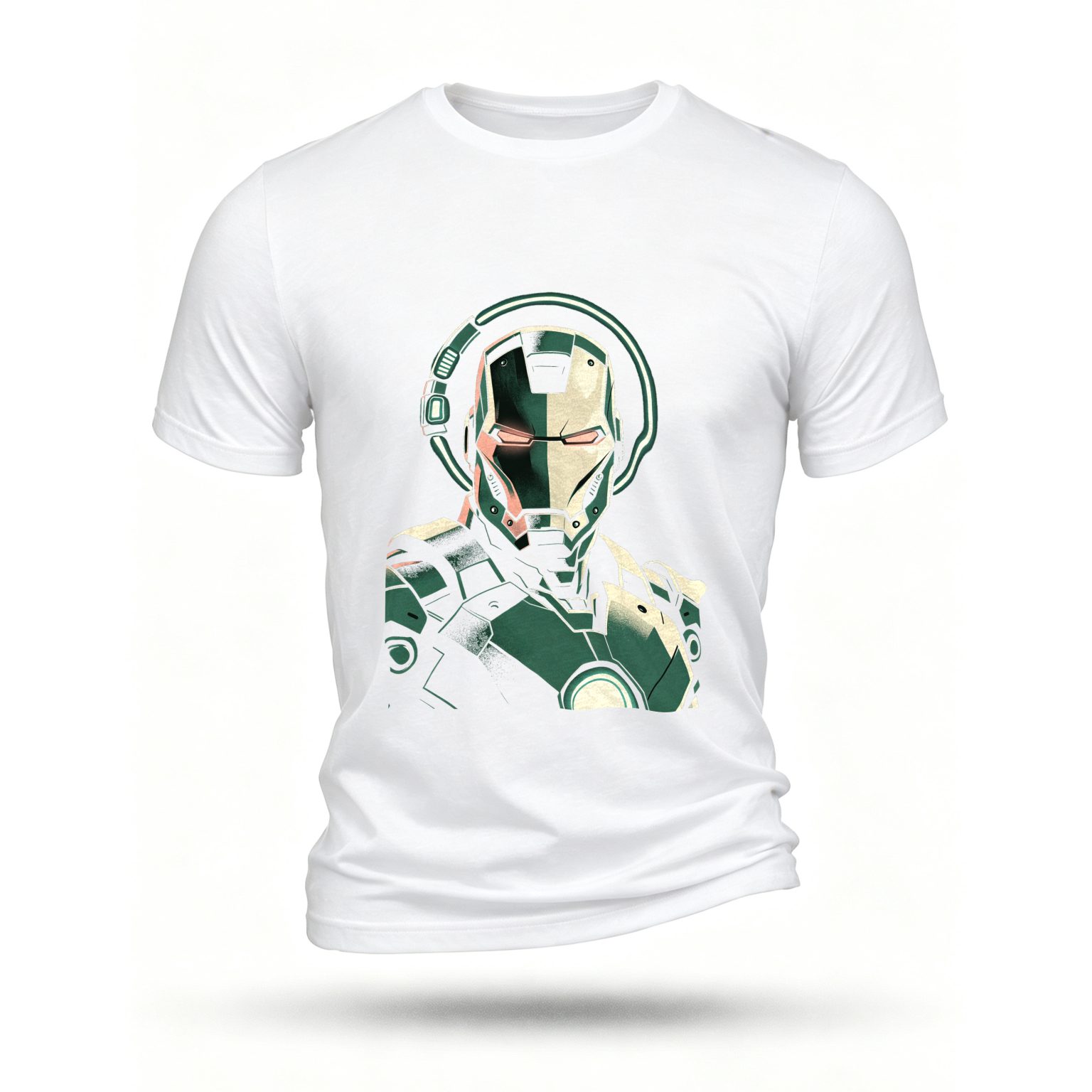 White T-shirt, front print