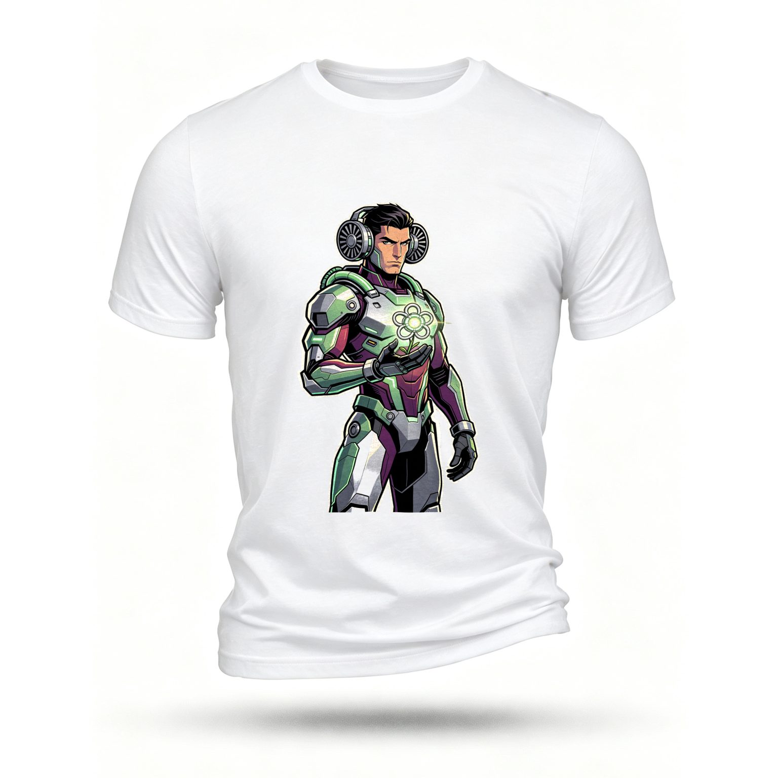 White T-shirt, front print