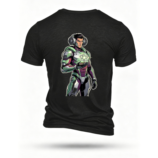 Black T-shirt, back print
