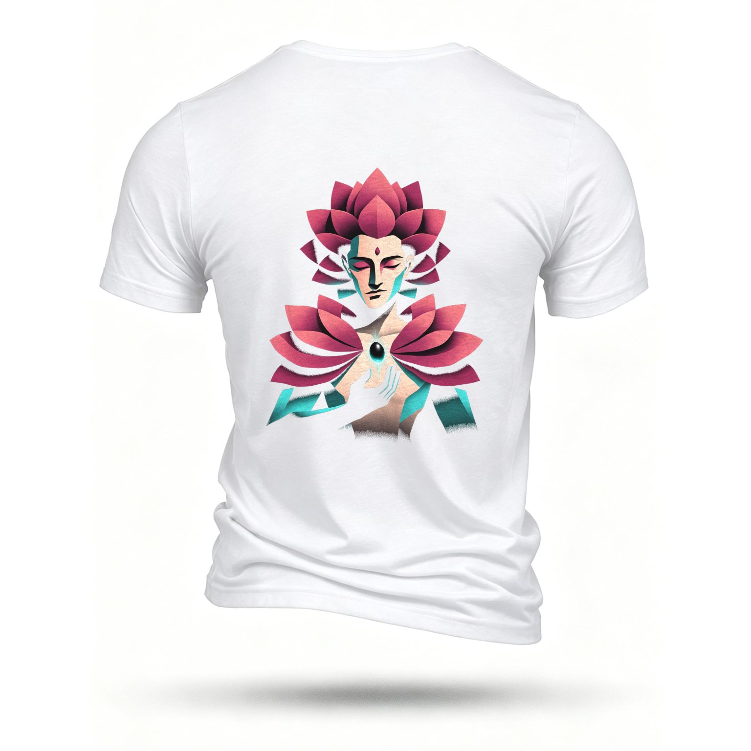 White T-shirt, back print