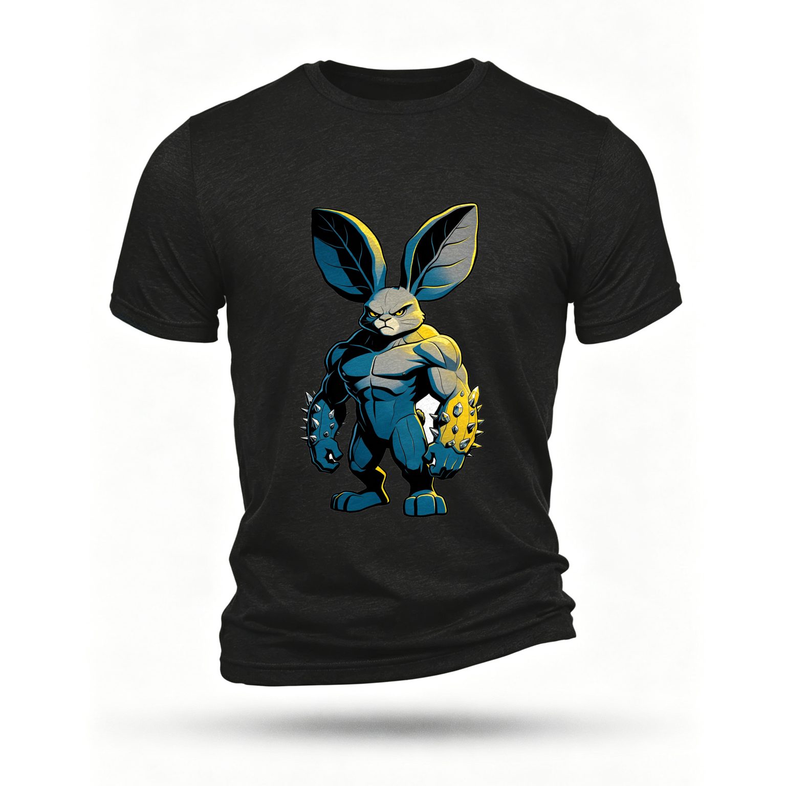 Black T-shirt, front print
