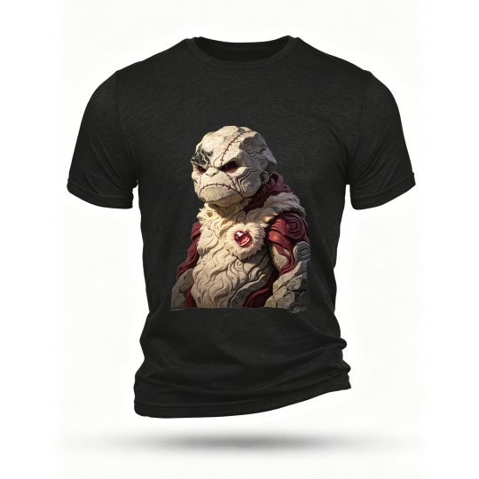Black T-shirt, front print