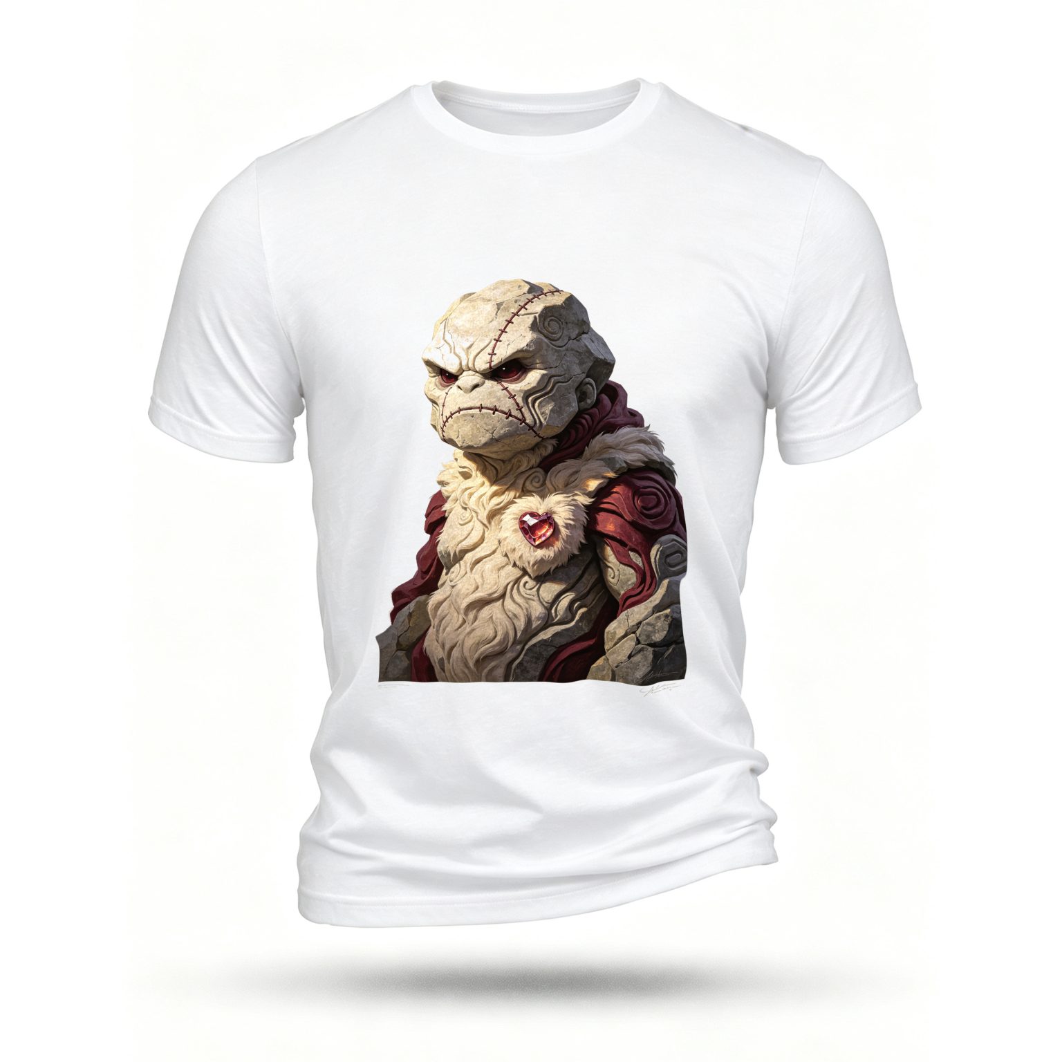 White T-shirt, front print