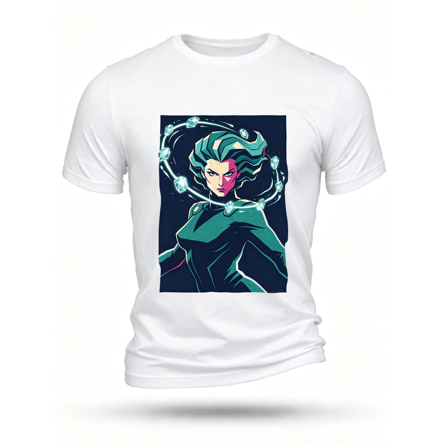 White T-shirt, front print