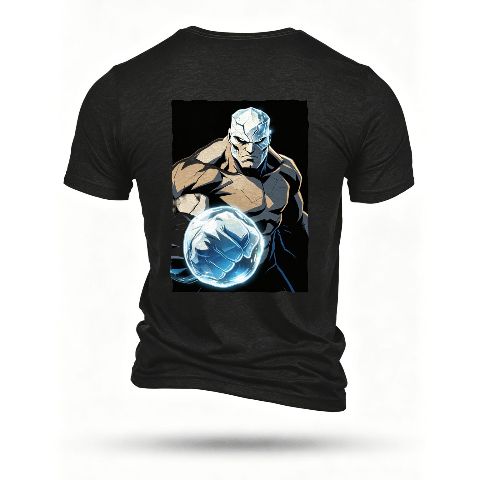 Black T-shirt, back print