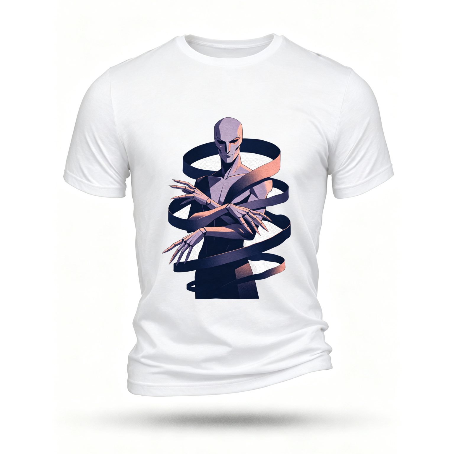 White T-shirt, front print