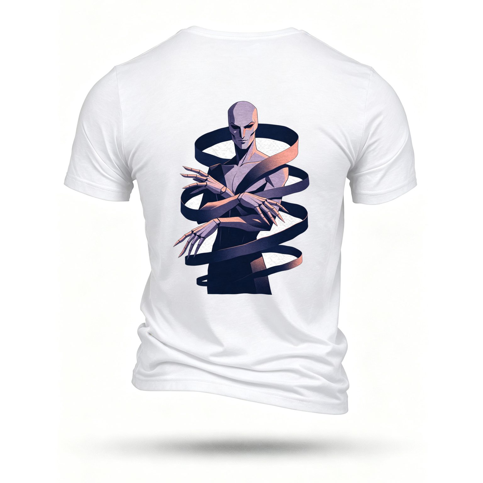 White T-shirt, back print