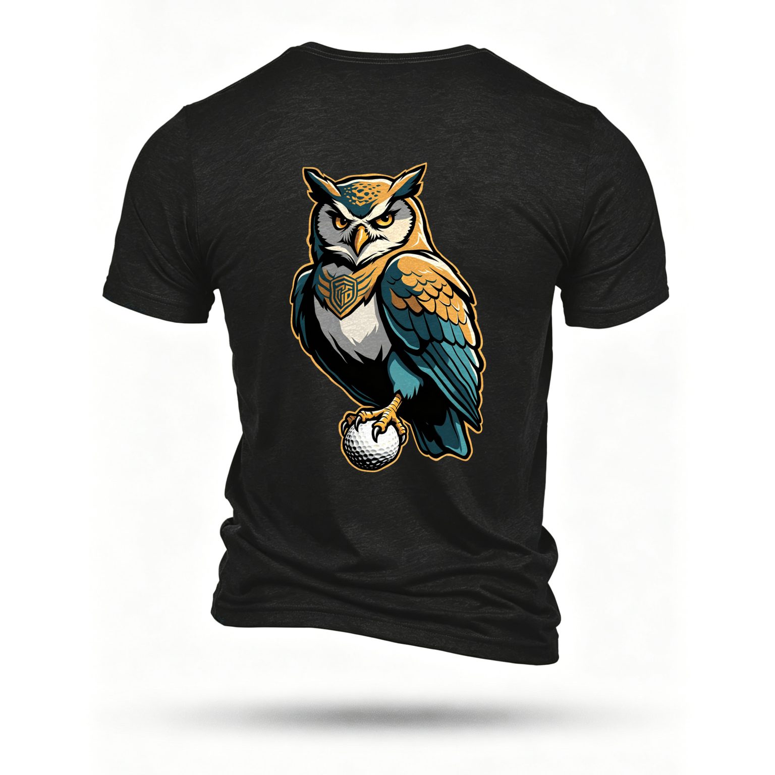 Black T-shirt, back print