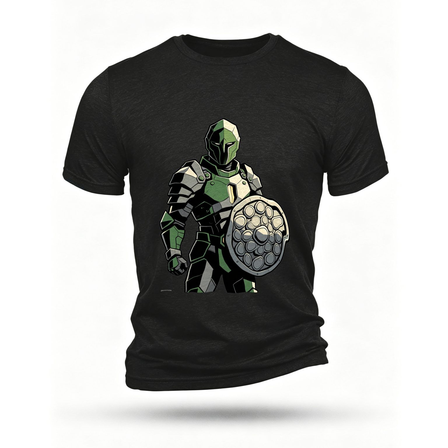 Black T-shirt, front print
