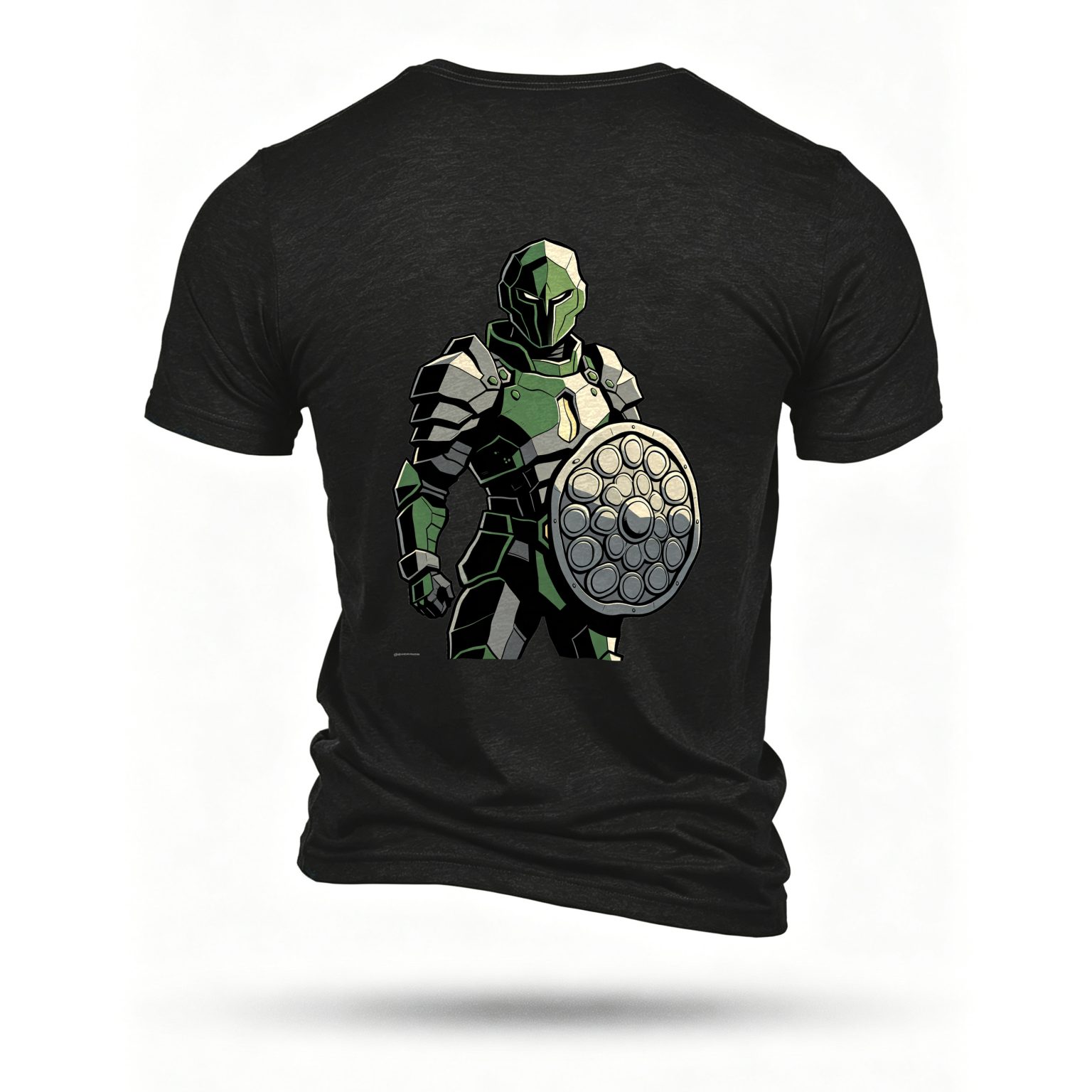 Black T-shirt, back print
