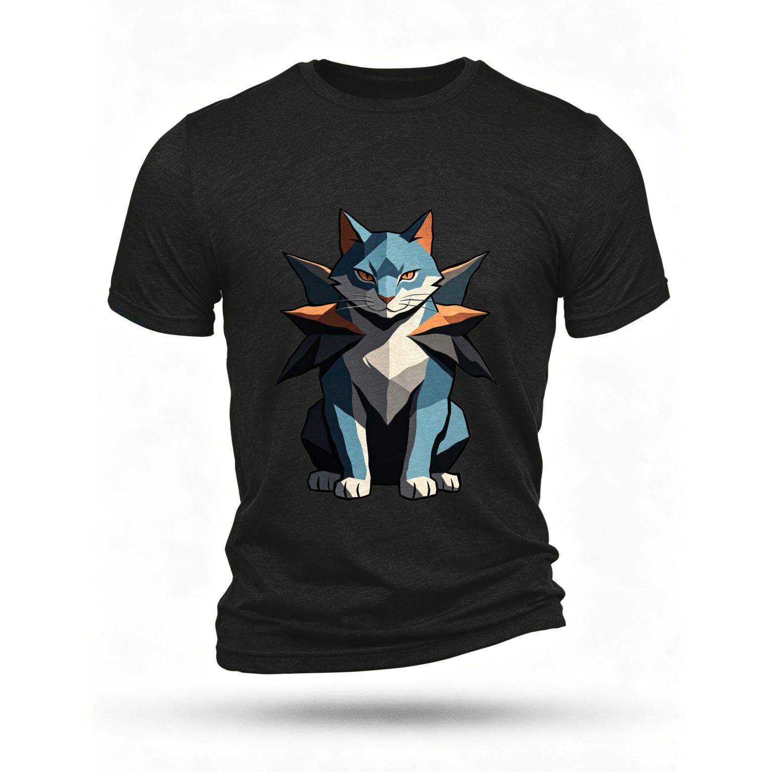 Black T-shirt, front print