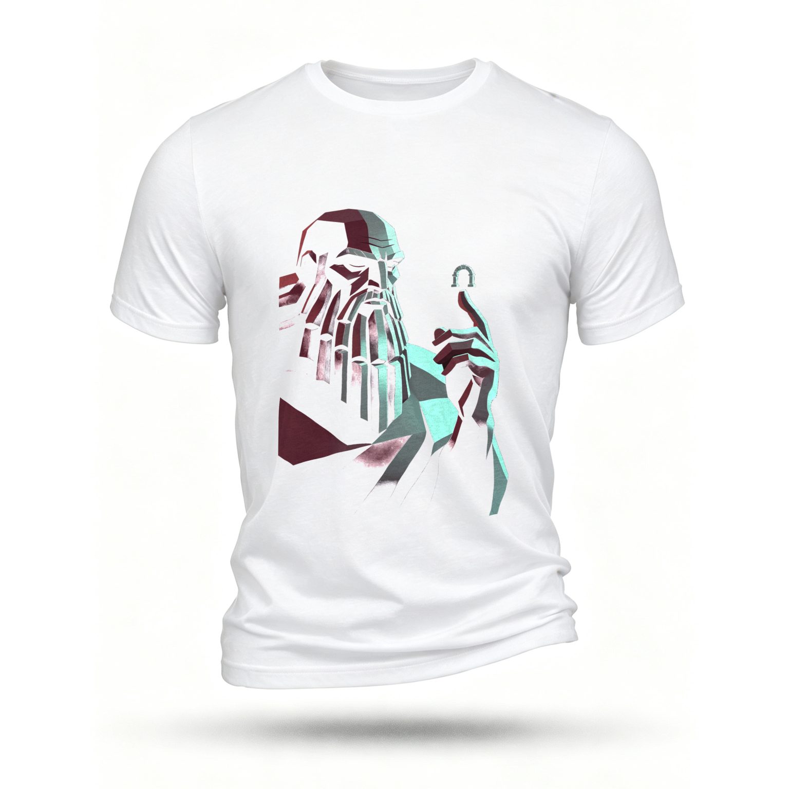 White T-shirt, front print