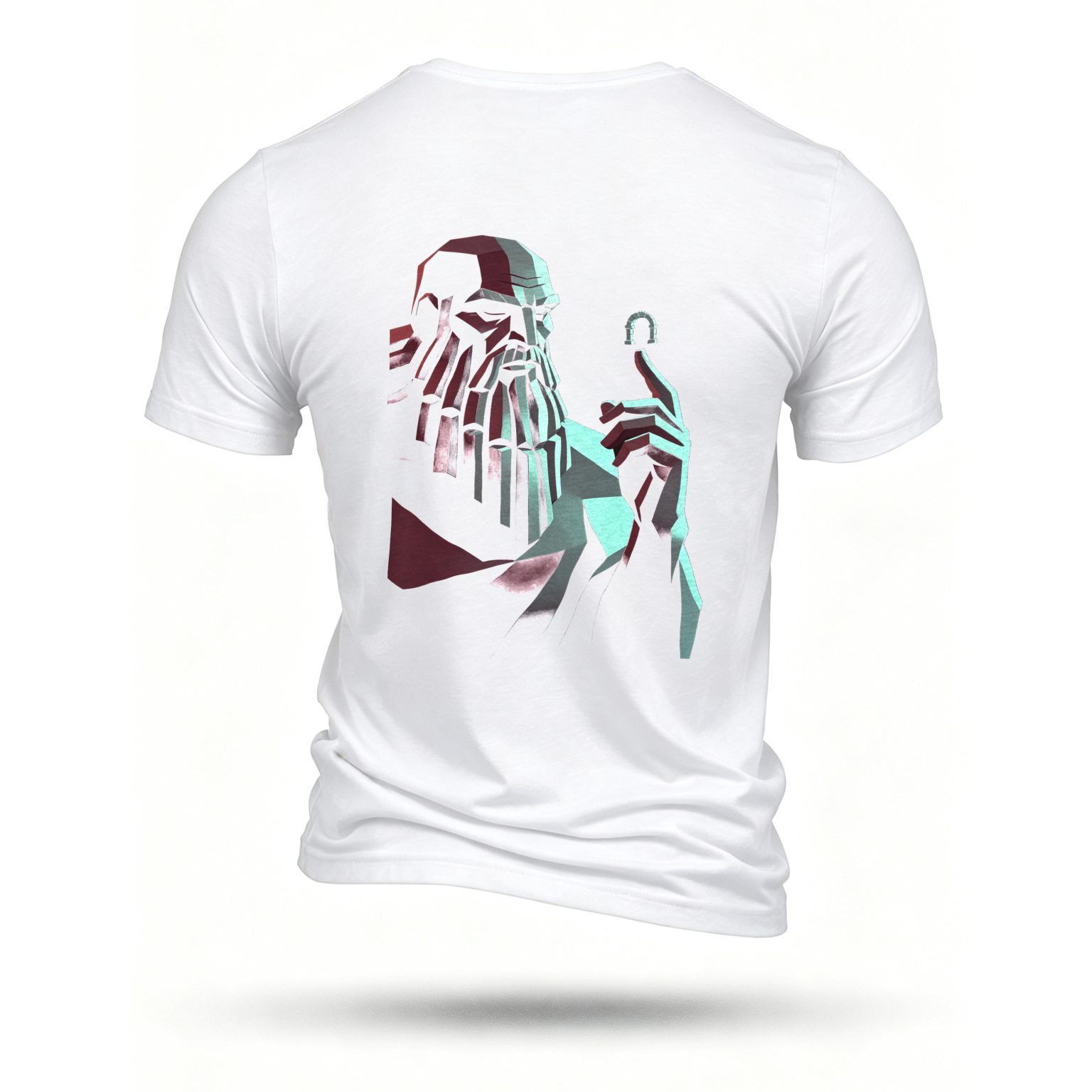 White T-shirt, back print