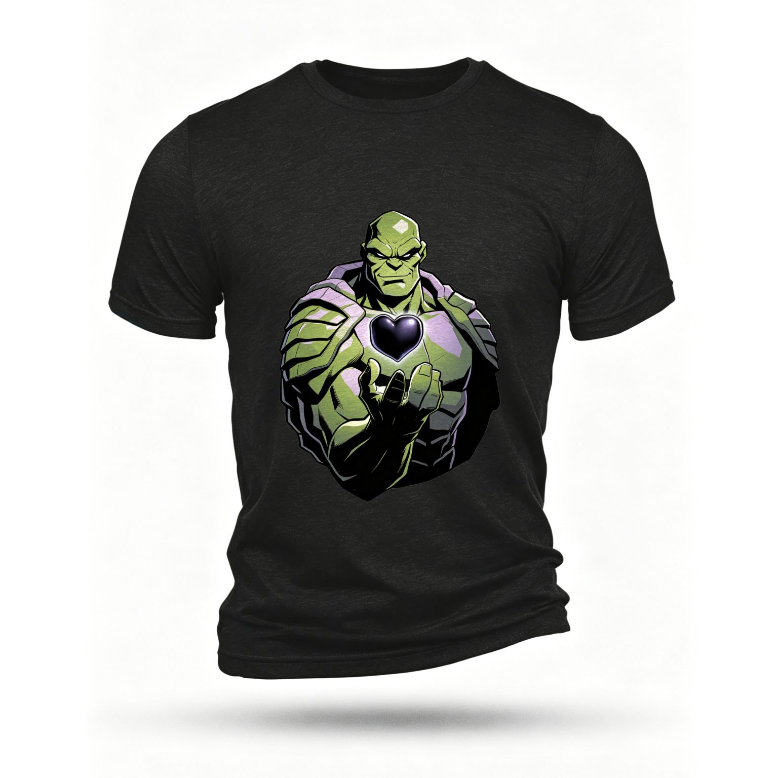 Black T-shirt, front print