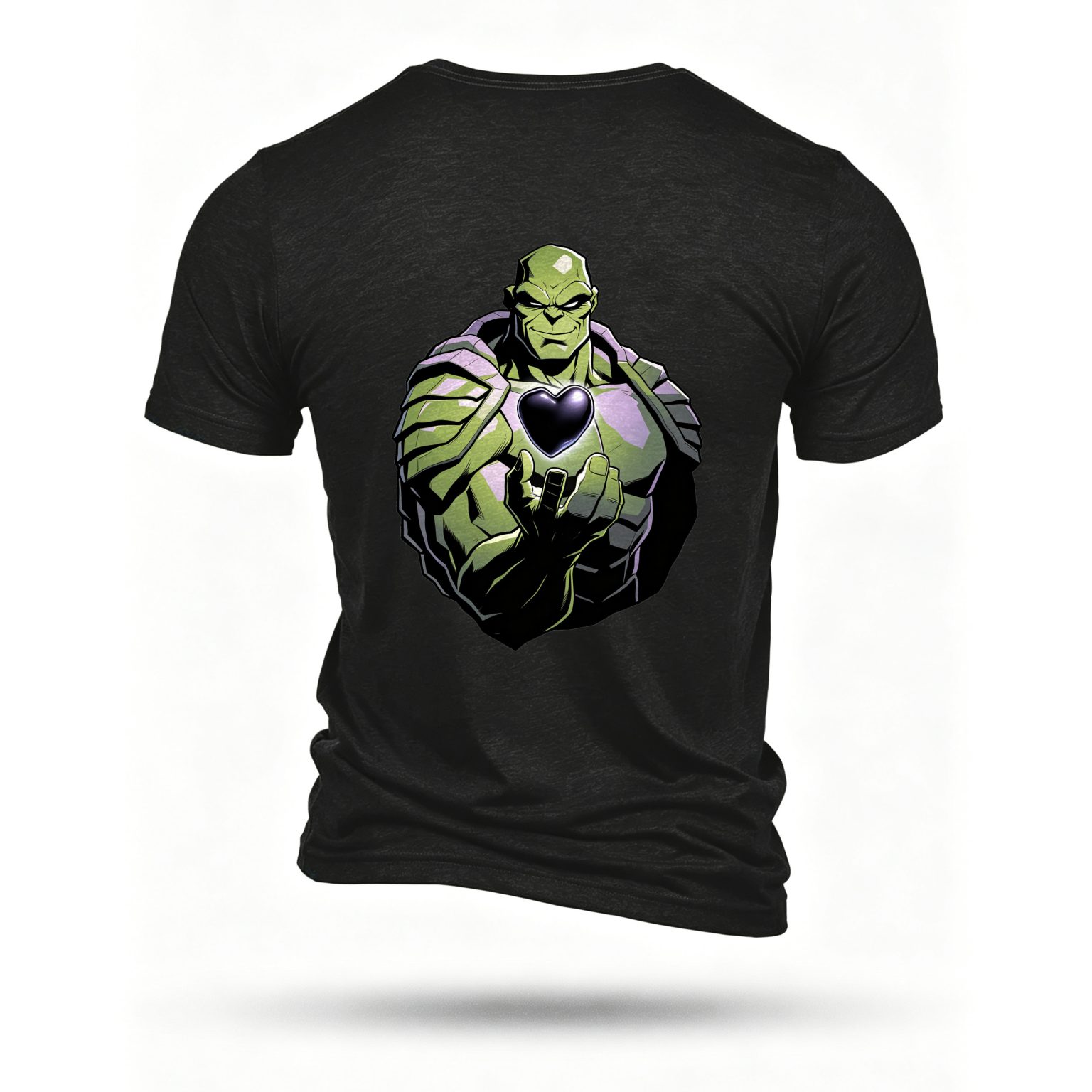 Black T-shirt, back print