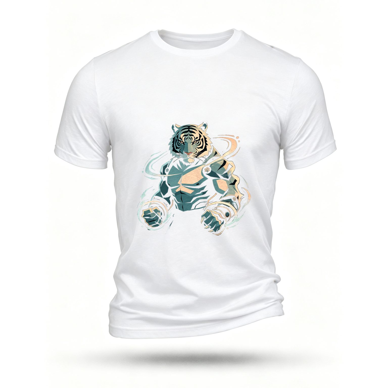 White T-shirt, front print