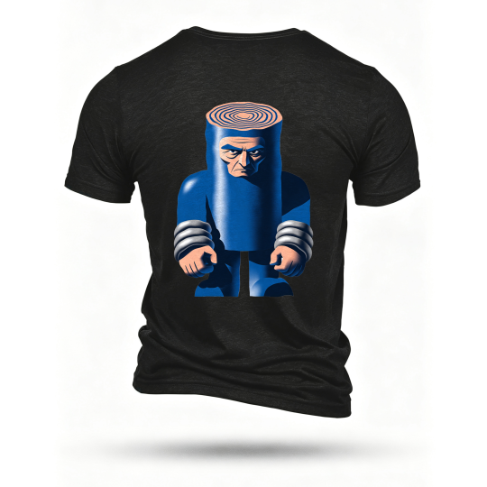 Black T-shirt, back print