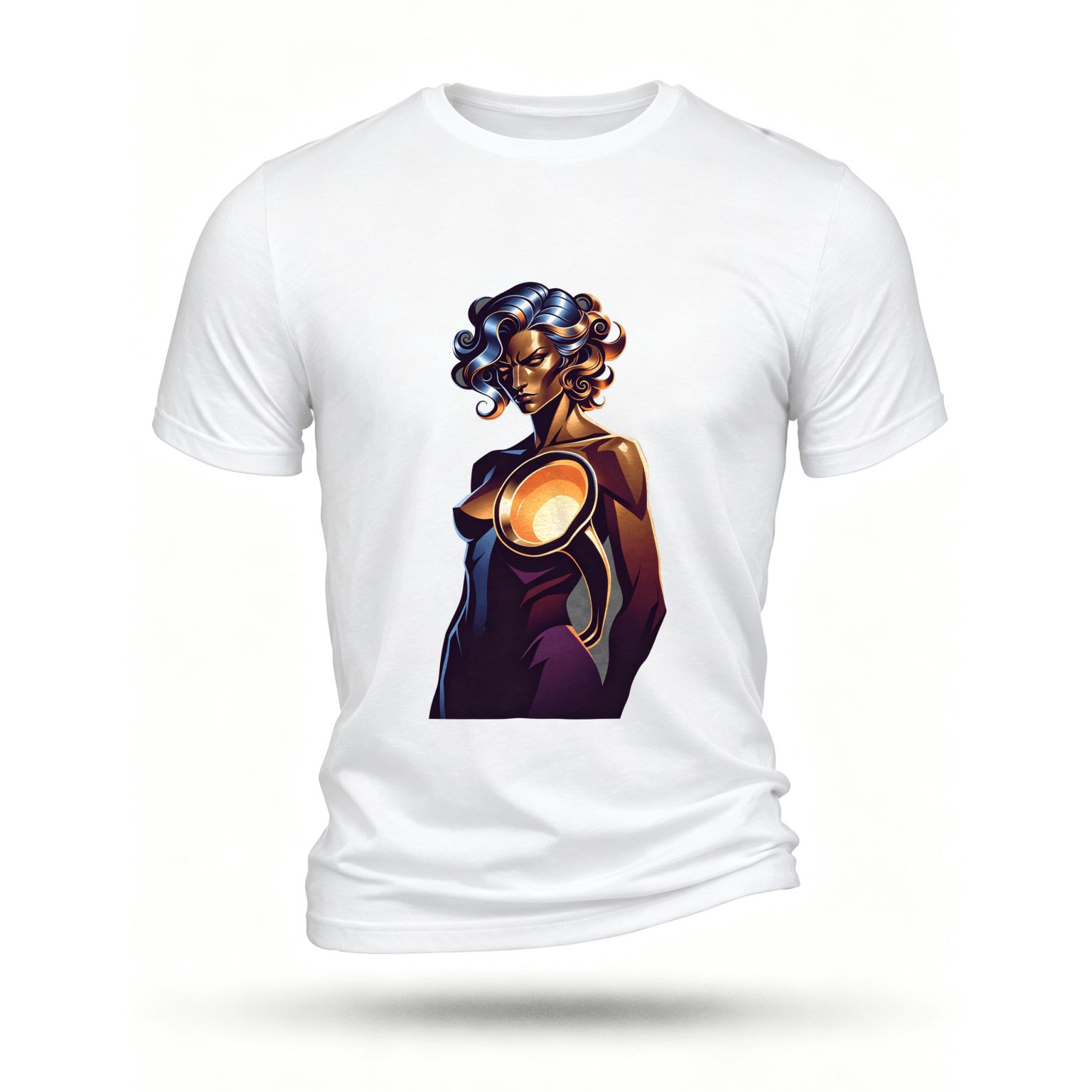 White T-shirt, front print