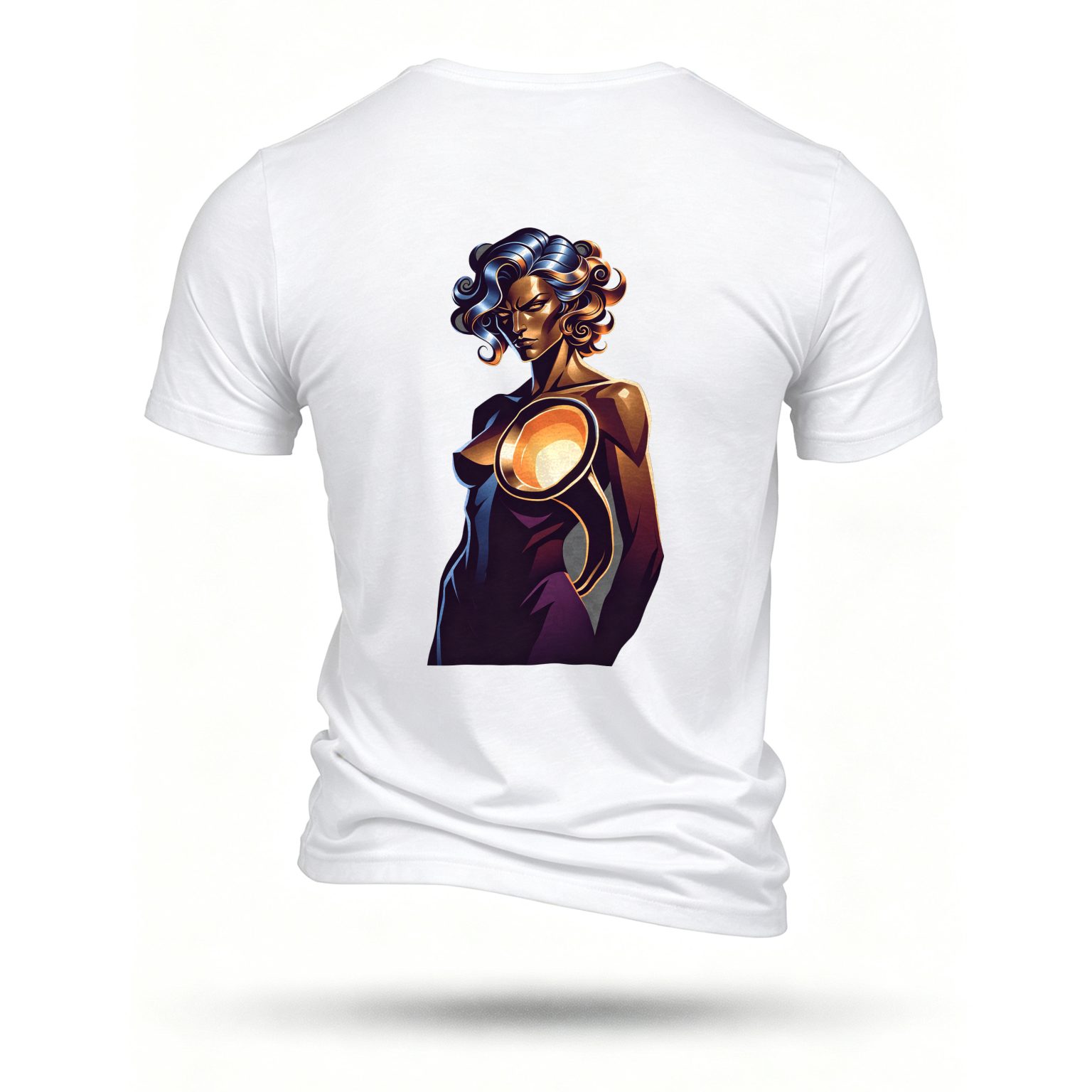 White T-shirt, back print