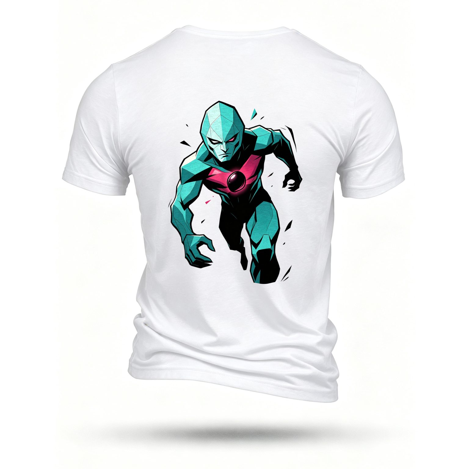 White T-shirt, back print