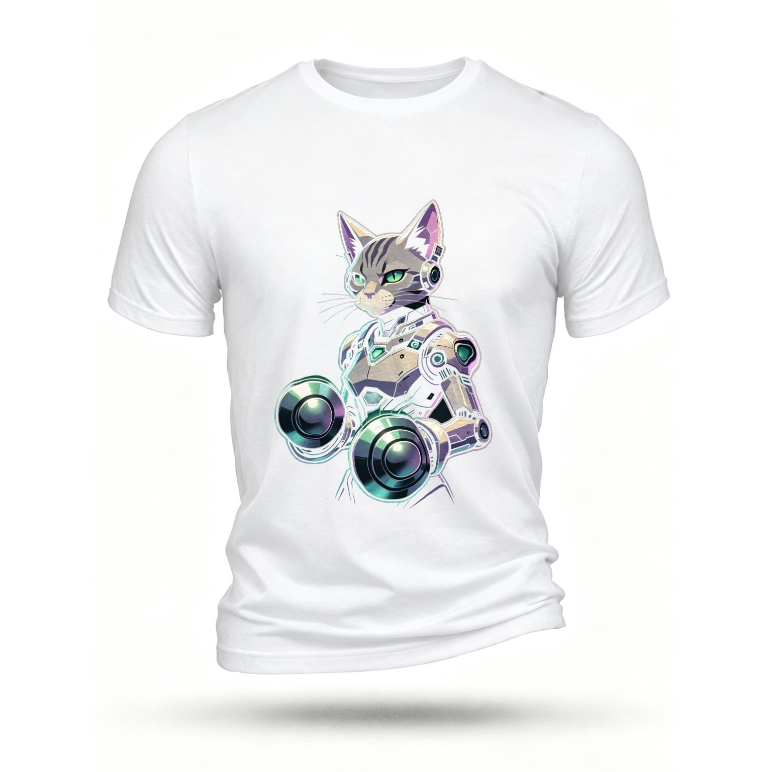 White T-shirt, front print