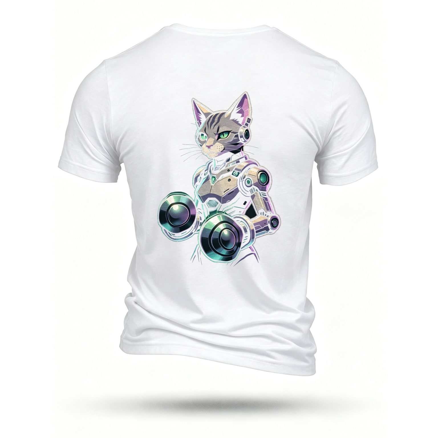White T-shirt, back print