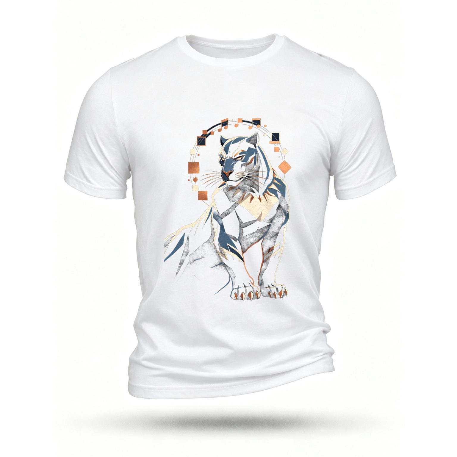 White T-shirt, front print