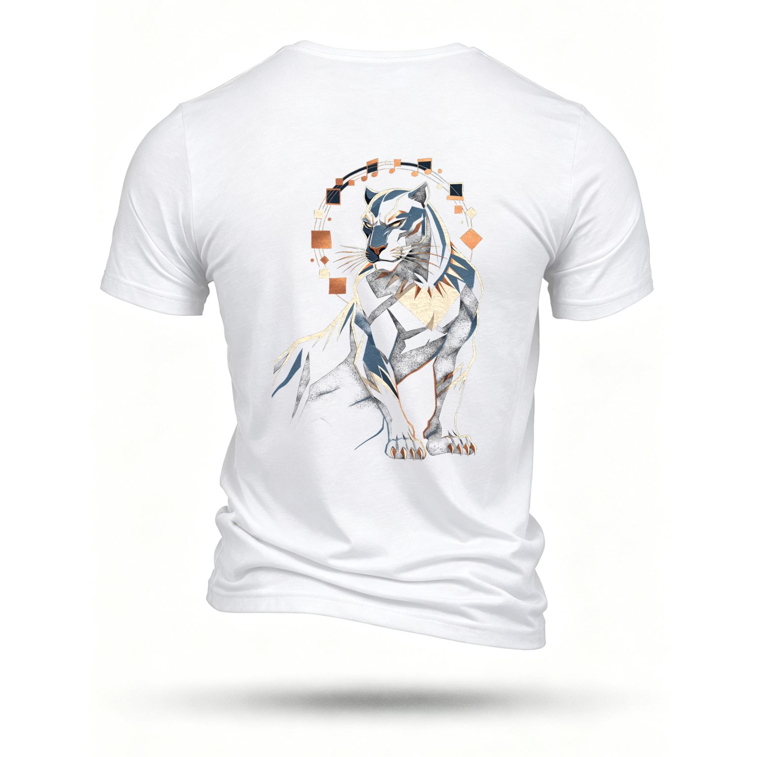 White T-shirt, back print