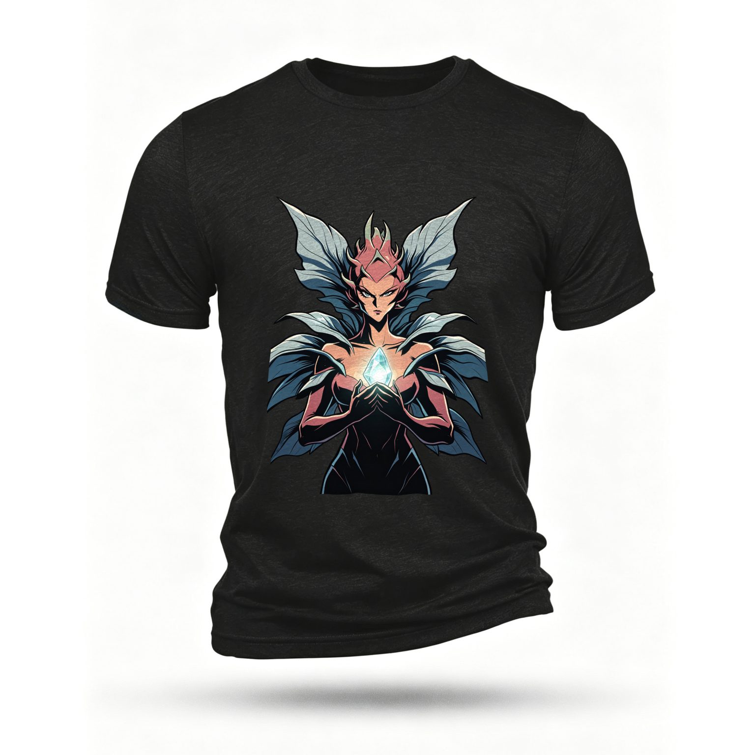 Black T-shirt, front print