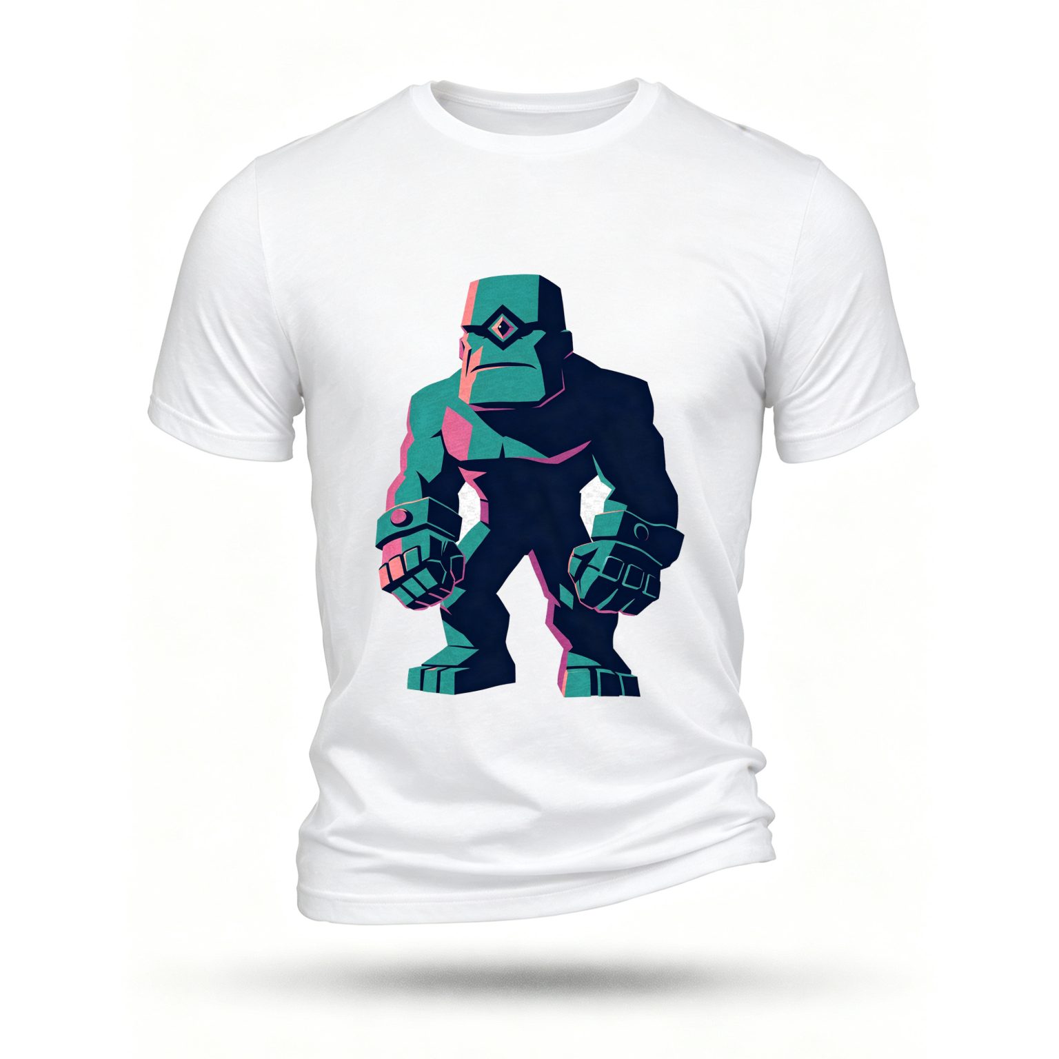 White T-shirt, front print