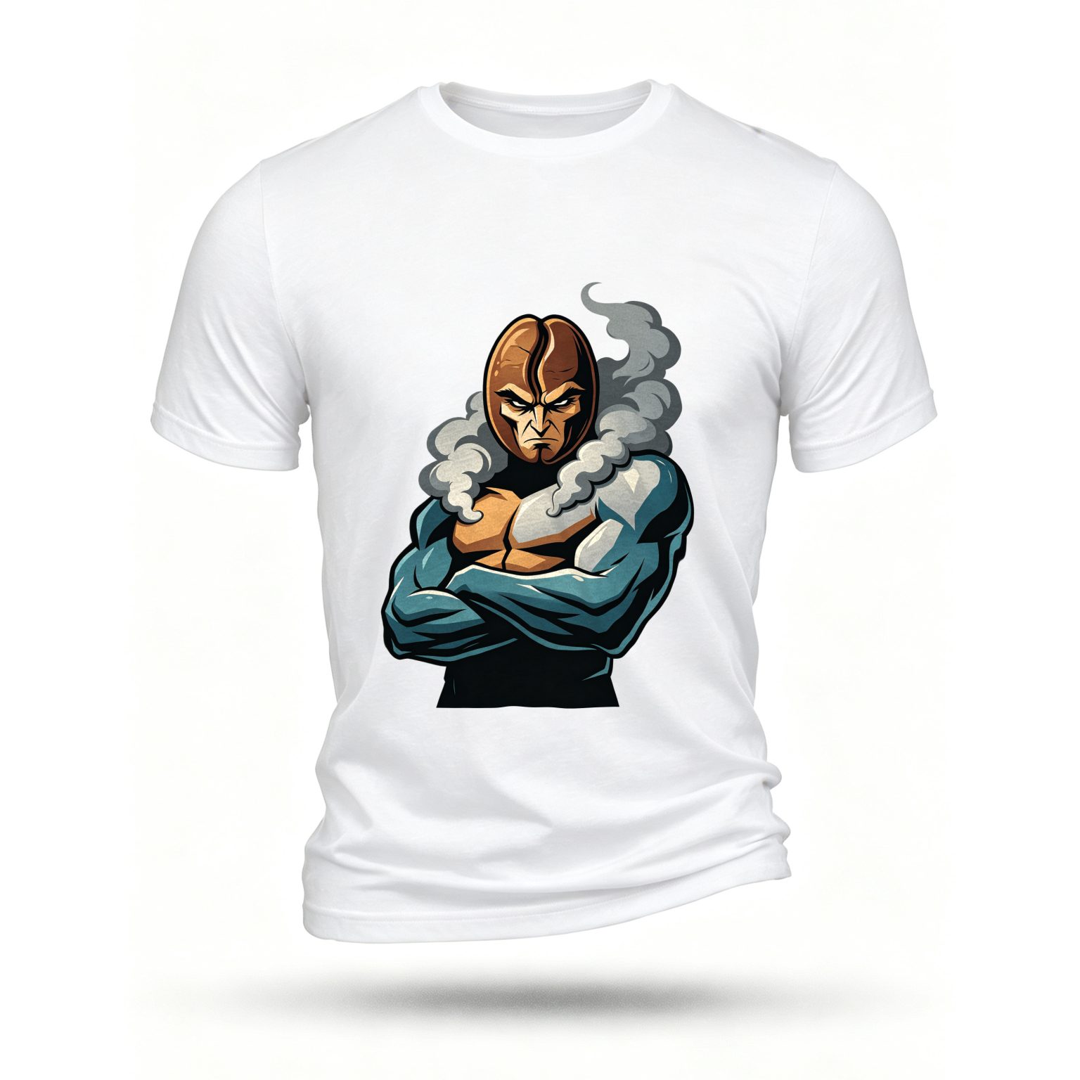 White T-shirt, front print