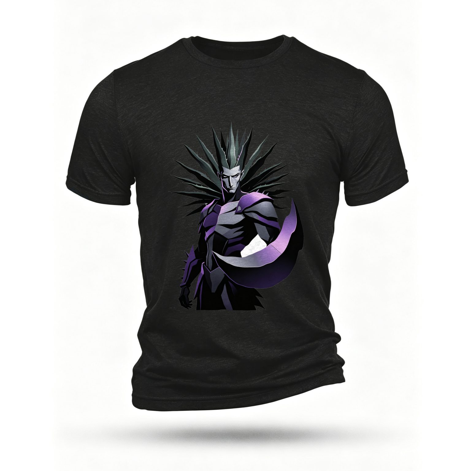Black T-shirt, front print