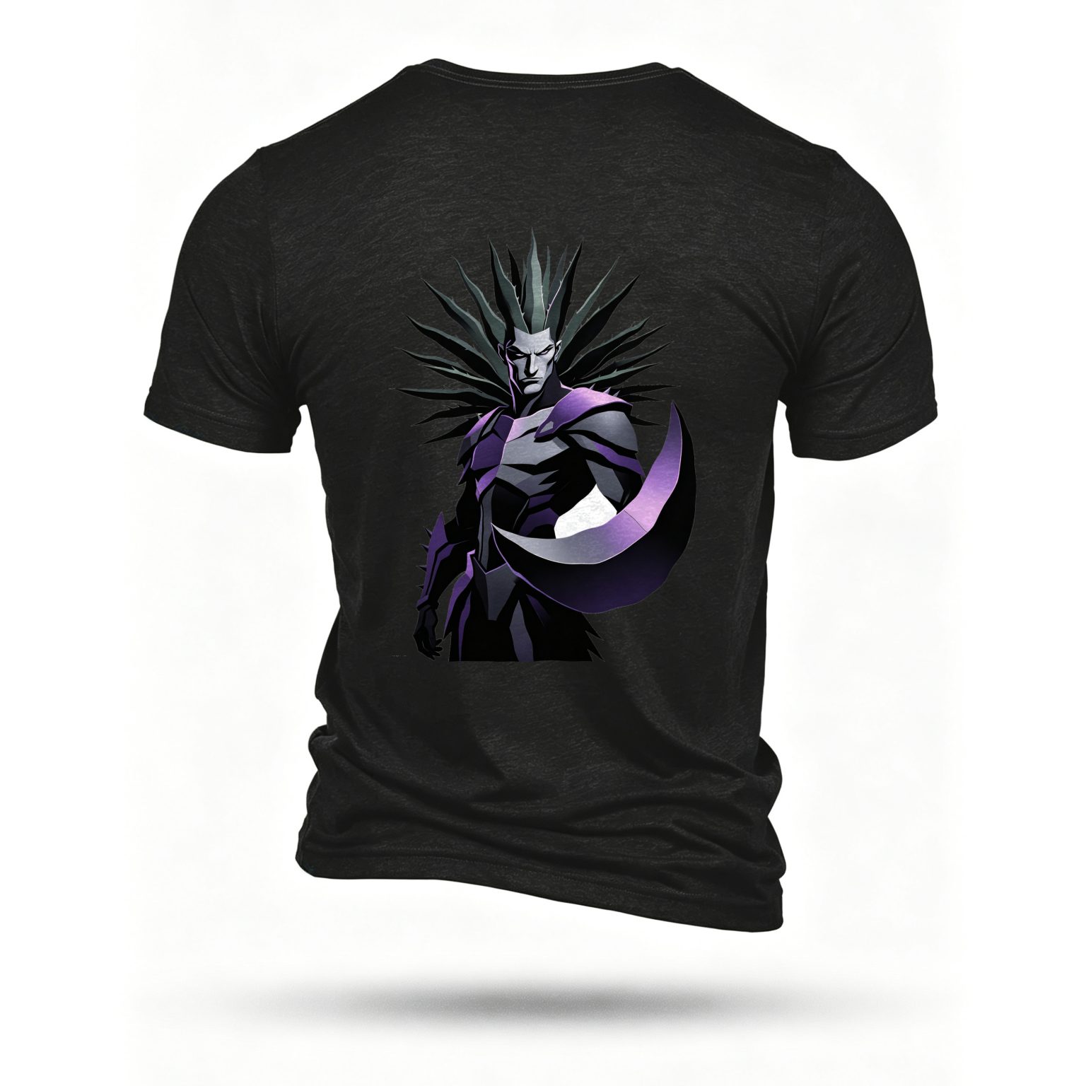 Black T-shirt, back print
