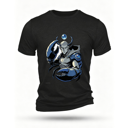 Black T-shirt, front print
